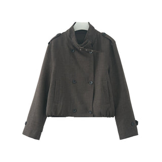 double-breasted wool coat