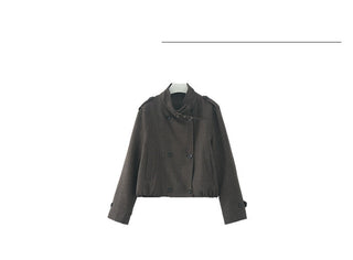 double-breasted wool coat