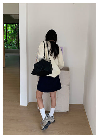 letter jacquard sweater