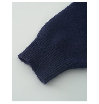 letter jacquard sweater