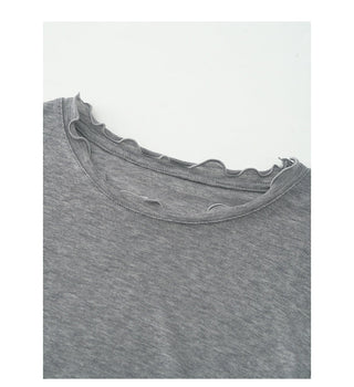 wooden hem tee