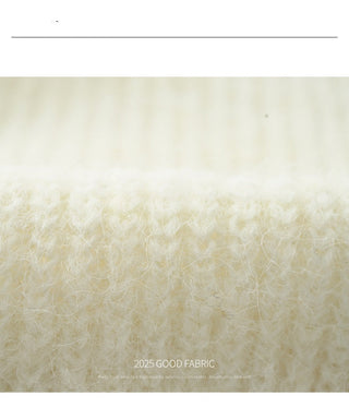 contrast sweater coat