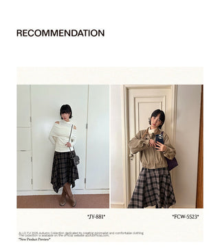 plaid umbrella skirt