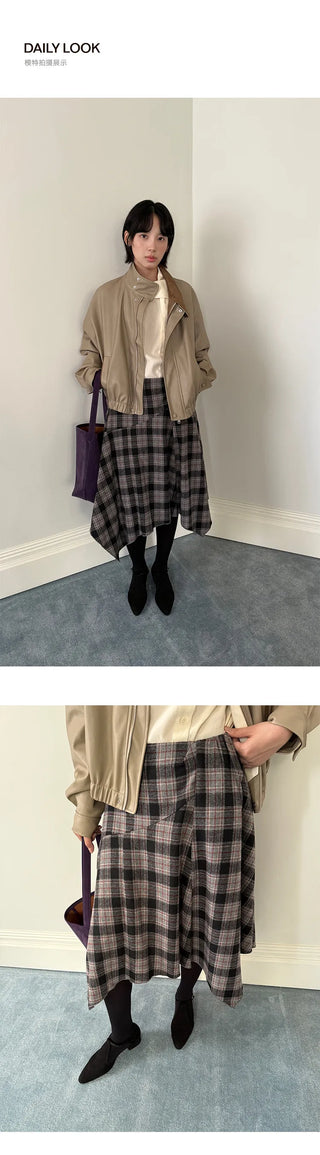 plaid umbrella skirt