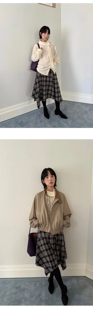 plaid umbrella skirt