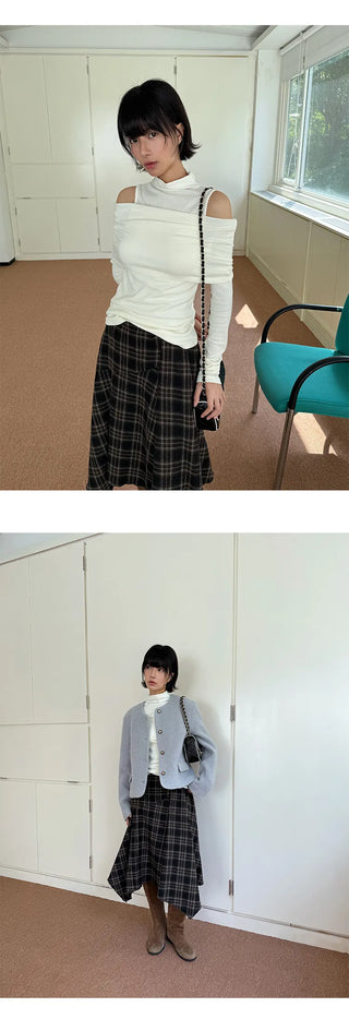 plaid umbrella skirt