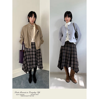 plaid umbrella skirt