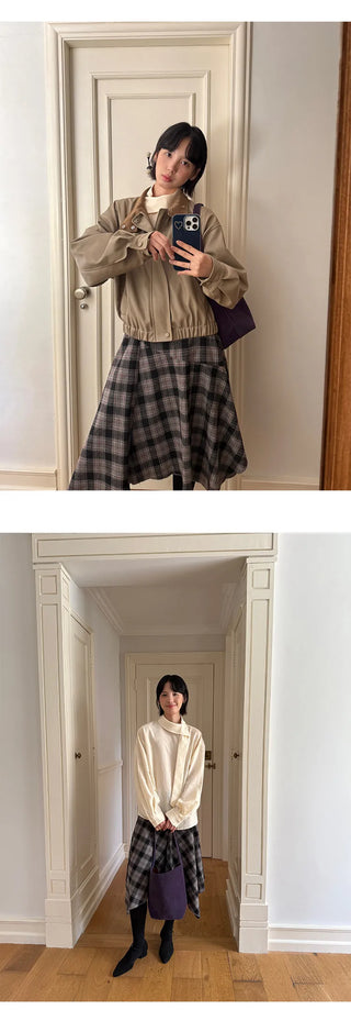 plaid umbrella skirt