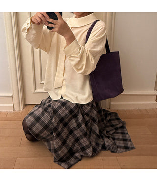 plaid umbrella skirt