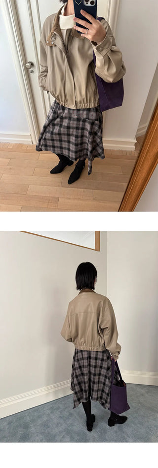 plaid umbrella skirt