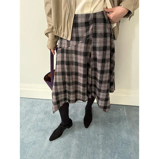 plaid umbrella skirt