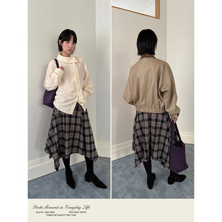 plaid umbrella skirt