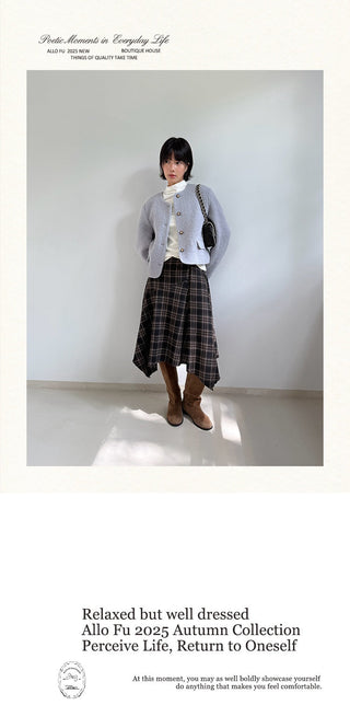 plaid umbrella skirt