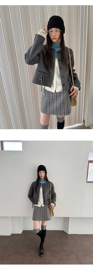 embroidered wool cardigan