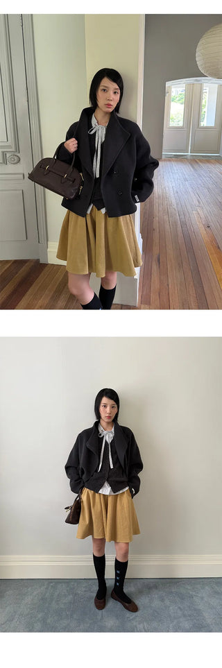 embroidered wool cardigan