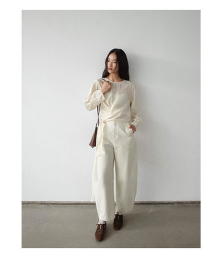 cropped casual pants