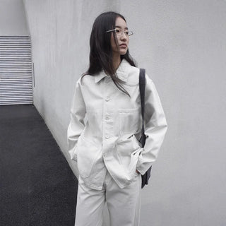 multi-pocket denim jacket