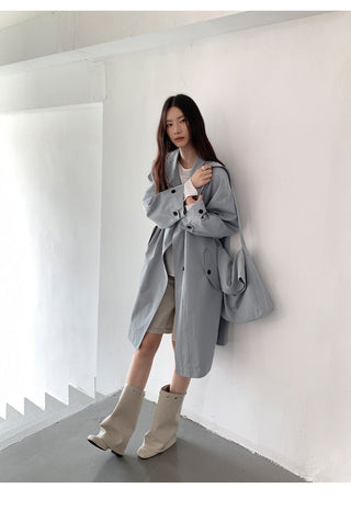 messenger trench coat