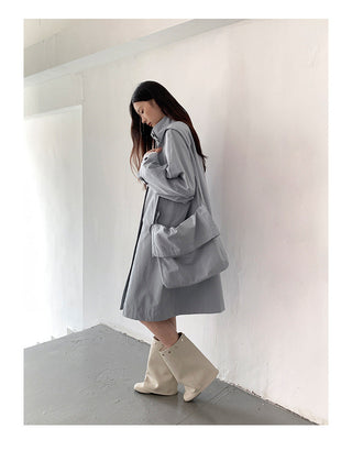 messenger trench coat