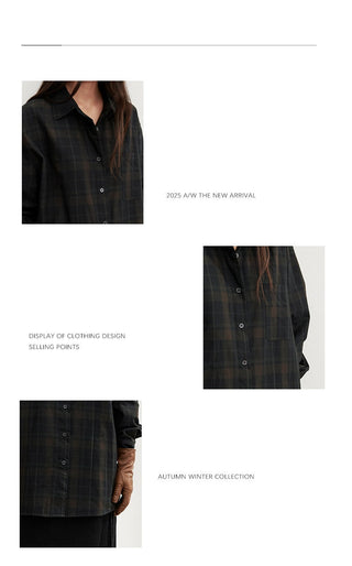 contrast plaid shirt