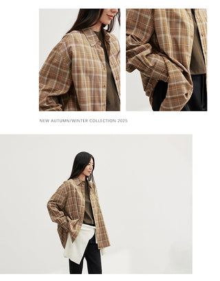 contrast plaid shirt