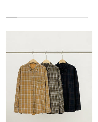 contrast plaid shirt