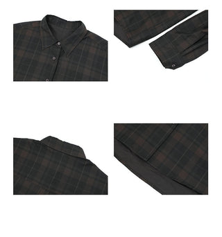 contrast plaid shirt