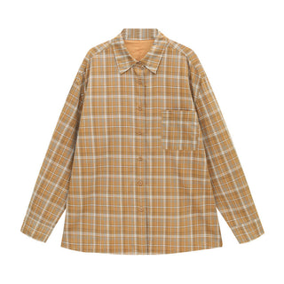 contrast plaid shirt