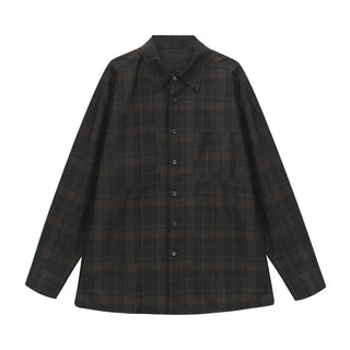 contrast plaid shirt