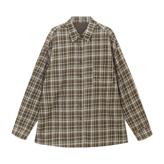 contrast plaid shirt