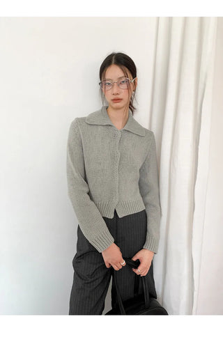 cropped cardigan sweater