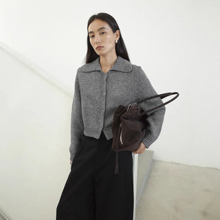 cropped cardigan sweater