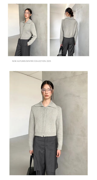 cropped cardigan sweater