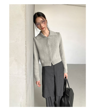 cropped cardigan sweater