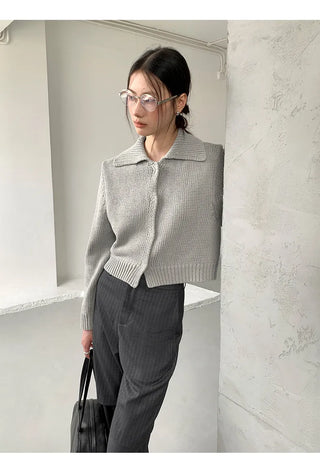 cropped cardigan sweater