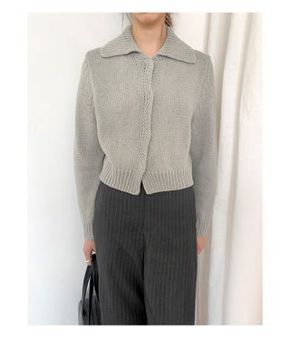 cropped cardigan sweater