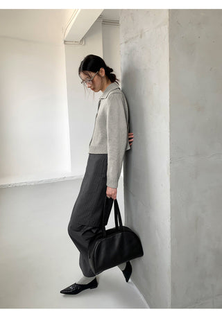 cropped cardigan sweater