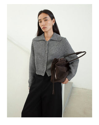 cropped cardigan sweater