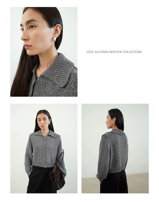 cropped cardigan sweater