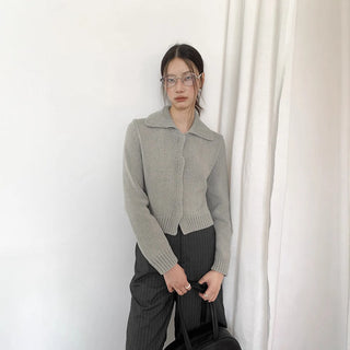 cropped cardigan sweater