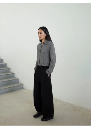 cropped cardigan sweater