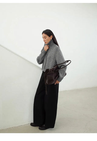 cropped cardigan sweater