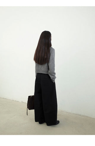 cropped cardigan sweater