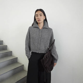 cropped cardigan sweater