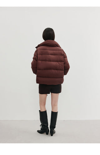 hooded down jacket