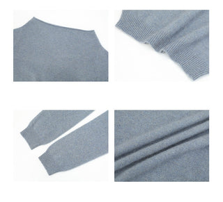 off-shoulder wool sweater