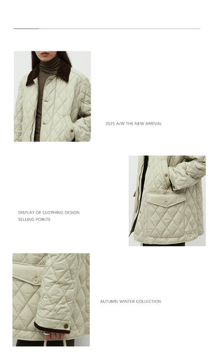 patchwork corduroy coat
