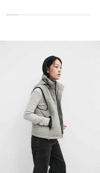 padded jacket vest