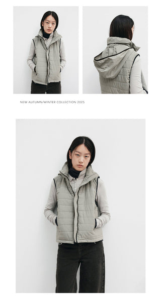 padded jacket vest