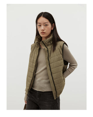 padded jacket vest